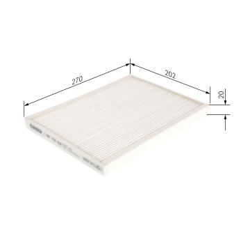 Filtr, vzduch v interiéru BOSCH 1 987 432 236