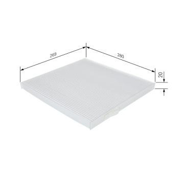 Filtr, vzduch v interiéru BOSCH 1 987 432 237
