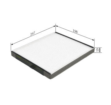 Filtr, vzduch v interiéru BOSCH 1 987 432 241