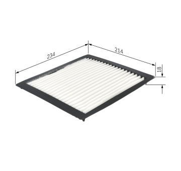 Filtr, vzduch v interiéru BOSCH 1 987 432 263