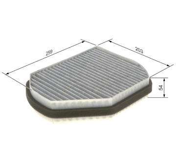 Filtr, vzduch v interiéru Bosch 1987432301