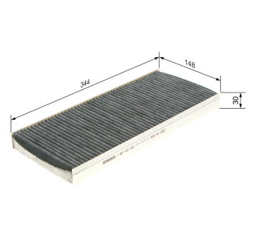 Filter vnútorného priestoru BOSCH 1 987 432 306