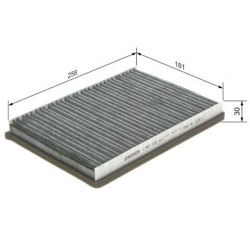 Filter vnútorného priestoru BOSCH 1 987 432 313