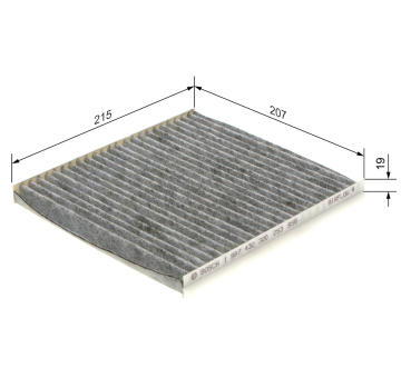 Filter vnútorného priestoru BOSCH 1 987 432 320