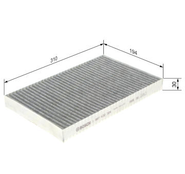Filter vnútorného priestoru BOSCH 1 987 432 324