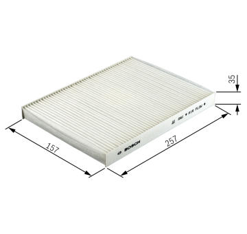 Filter vnútorného priestoru BOSCH 1 987 432 327