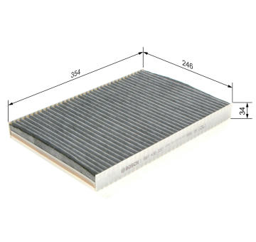 Filter vnútorného priestoru BOSCH 1 987 432 337