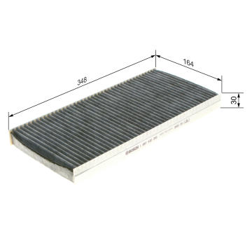 Filter vnútorného priestoru BOSCH 1 987 432 345