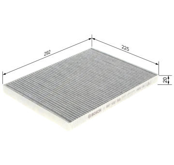 Filter vnútorného priestoru BOSCH 1 987 432 360
