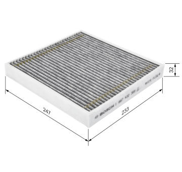 Filter vnútorného priestoru BOSCH 1 987 432 368