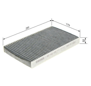 Filter vnútorného priestoru BOSCH 1 987 432 379
