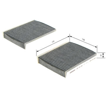 Filter vnútorného priestoru BOSCH 1 987 432 386