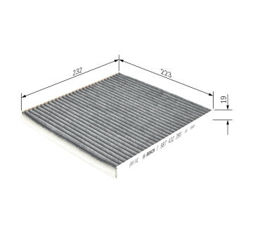 Filter vnútorného priestoru BOSCH 1 987 432 390