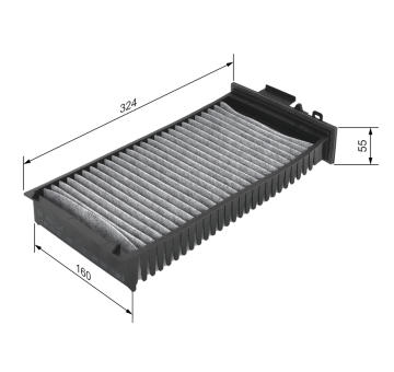 Filter vnútorného priestoru BOSCH 1 987 432 398