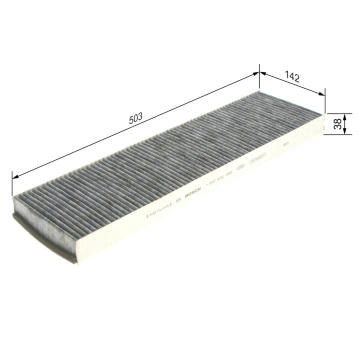 Filtr, vzduch v interiéru BOSCH 1 987 432 399