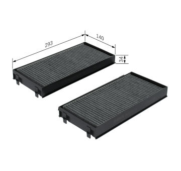 Filtr, vzduch v interiéru Bosch 1987432419