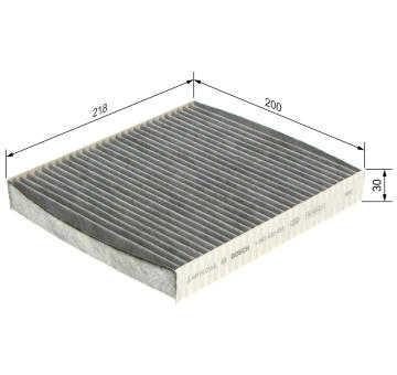 Filter vnútorného priestoru BOSCH 1 987 432 433