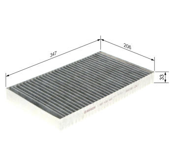 Filter vnútorného priestoru BOSCH 1 987 432 495