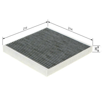 Filter vnútorného priestoru BOSCH 1 987 432 499