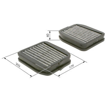 Filter vnútorného priestoru BOSCH 1 987 432 512