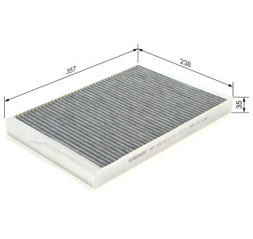 Filtr, vzduch v interiéru Bosch 1987432513