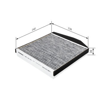 Filter vnútorného priestoru BOSCH 1 987 432 531