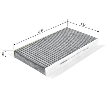 Filtr, vzduch v interiéru Bosch 1987432535