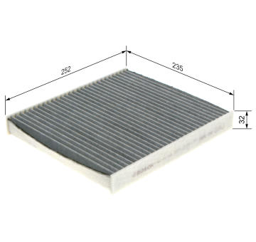 Filter vnútorného priestoru BOSCH 1 987 432 543