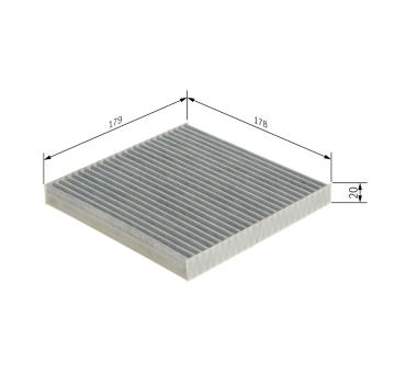 Filter vnútorného priestoru BOSCH 1 987 432 566