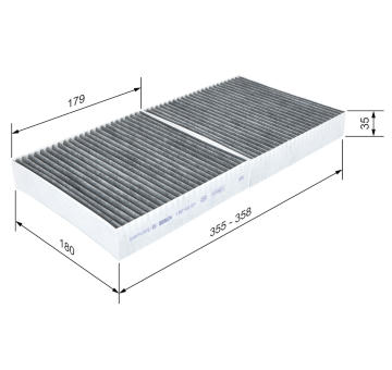 Filter vnútorného priestoru BOSCH 1 987 432 571