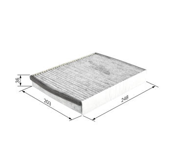 Filtr, vzduch v interiéru BOSCH 1 987 432 598