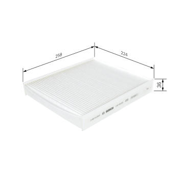 Filtr, vzduch v interiéru Bosch 1987435002