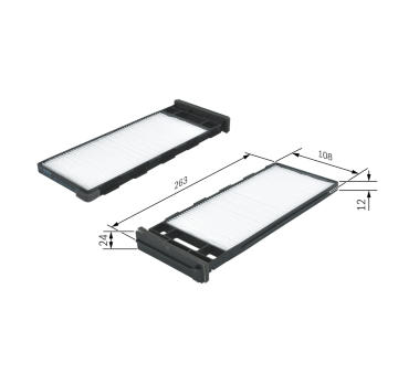 Filter vnútorného priestoru BOSCH 1 987 435 006