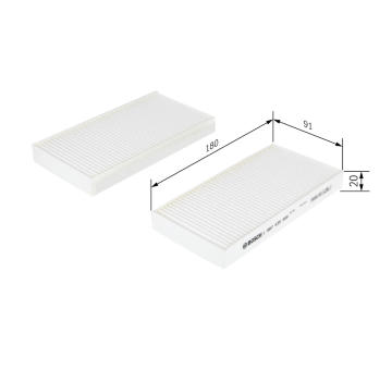 Filtr, vzduch v interiéru Bosch 1987435008