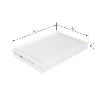 Filtr, vzduch v interiéru BOSCH 1 987 435 010