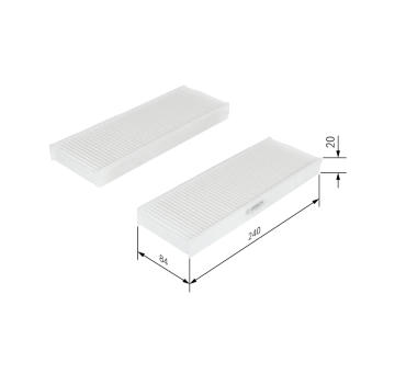 Filter vnútorného priestoru BOSCH 1 987 435 033