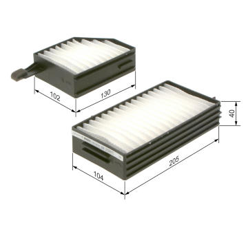 Filter vnútorného priestoru BOSCH 1 987 435 043