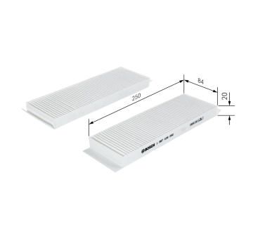 Filtr, vzduch v interiéru BOSCH 1 987 435 050
