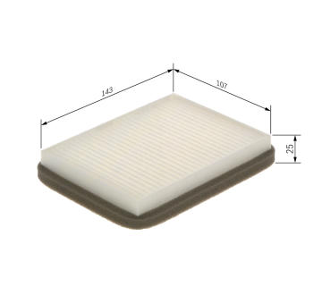 Filtr, vzduch v interiéru BOSCH 1 987 435 052