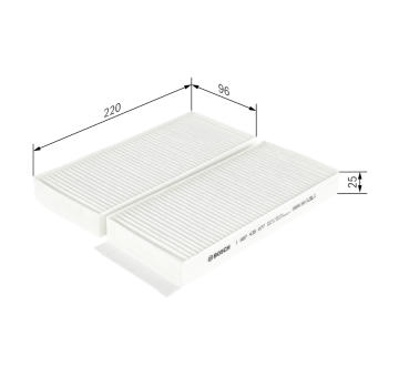 Filter vnútorného priestoru BOSCH 1 987 435 077