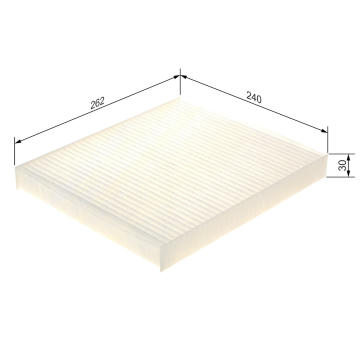Filtr, vzduch v interiéru BOSCH 1 987 435 079