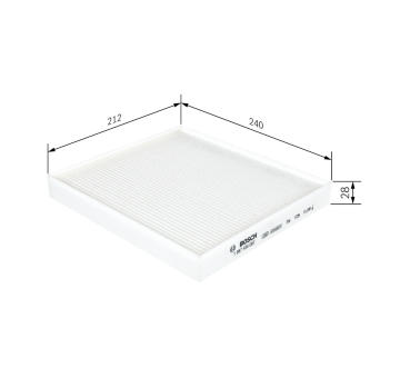 Filter vnútorného priestoru BOSCH 1 987 435 087