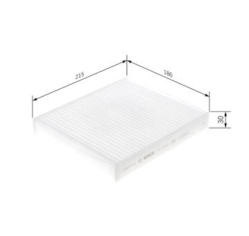 Filtr, vzduch v interiéru BOSCH 1 987 435 108