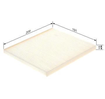 Filter vnútorného priestoru BOSCH 1 987 435 114