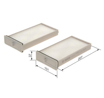 Filter vnútorného priestoru BOSCH 1 987 435 119