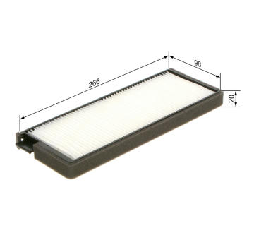 Filtr, vzduch v interiéru BOSCH 1 987 435 123