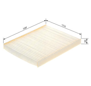 Filter vnútorného priestoru BOSCH 1 987 435 128