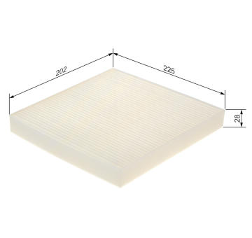 Filtr, vzduch v interiéru BOSCH 1 987 435 133