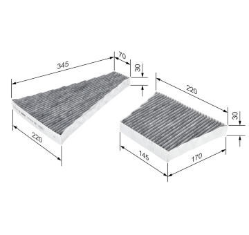 Filter vnútorného priestoru BOSCH 1 987 435 506
