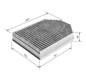 Filter vnútorného priestoru BOSCH 1 987 435 509